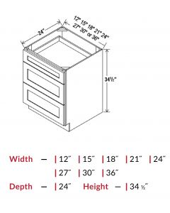 Drawer Base - Three Drawers