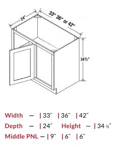 Blind Corner Base - Blind Panel & Door