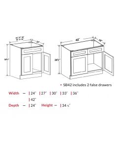 Sink Base - Two Doors Sink Base