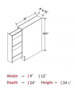 Spice Pull Base - One Drawer