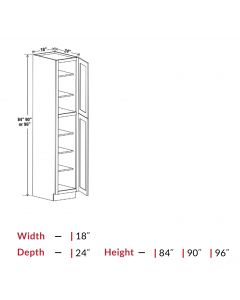 Tall Pantry - 18" Pantry