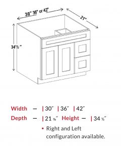 Vanities - Vanity Sink Drawer Base Drawer Combo Two Drawers