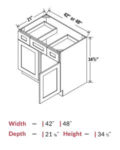 Vanities - Vanity Sink Drawer Base